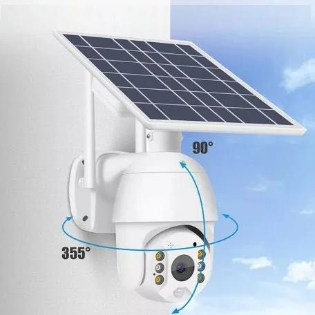 Camera de supraveghere wireless cu panou solar, FullHD 1080p, WiFi