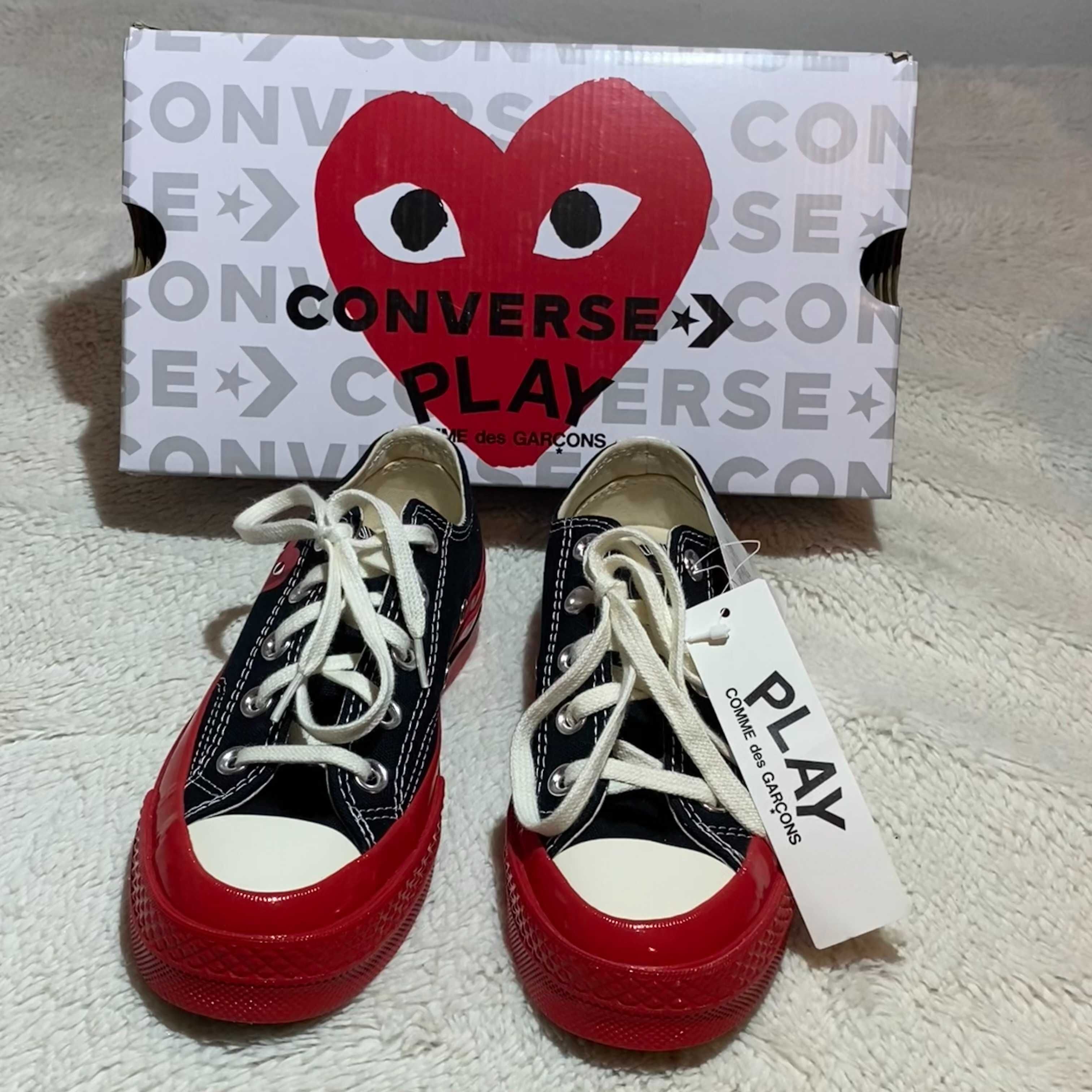 Comme Des Garcons Play Chuck Taylor 70 Low-Top Red Sole ниски кецове
