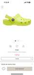 Papuci Crocs copii marimea 23-24, verde neon, conditii excelente
