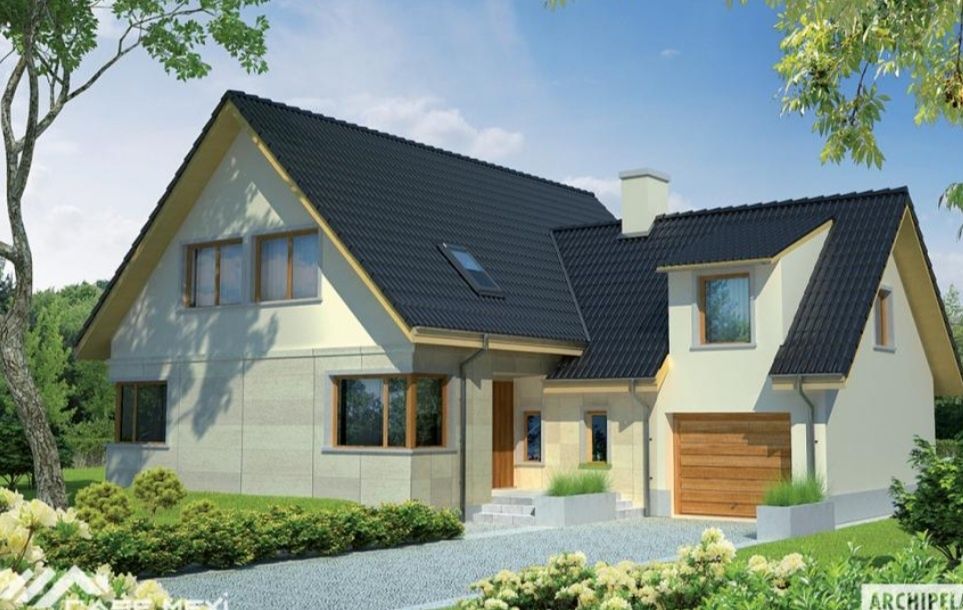 Vand case pe structura metalică