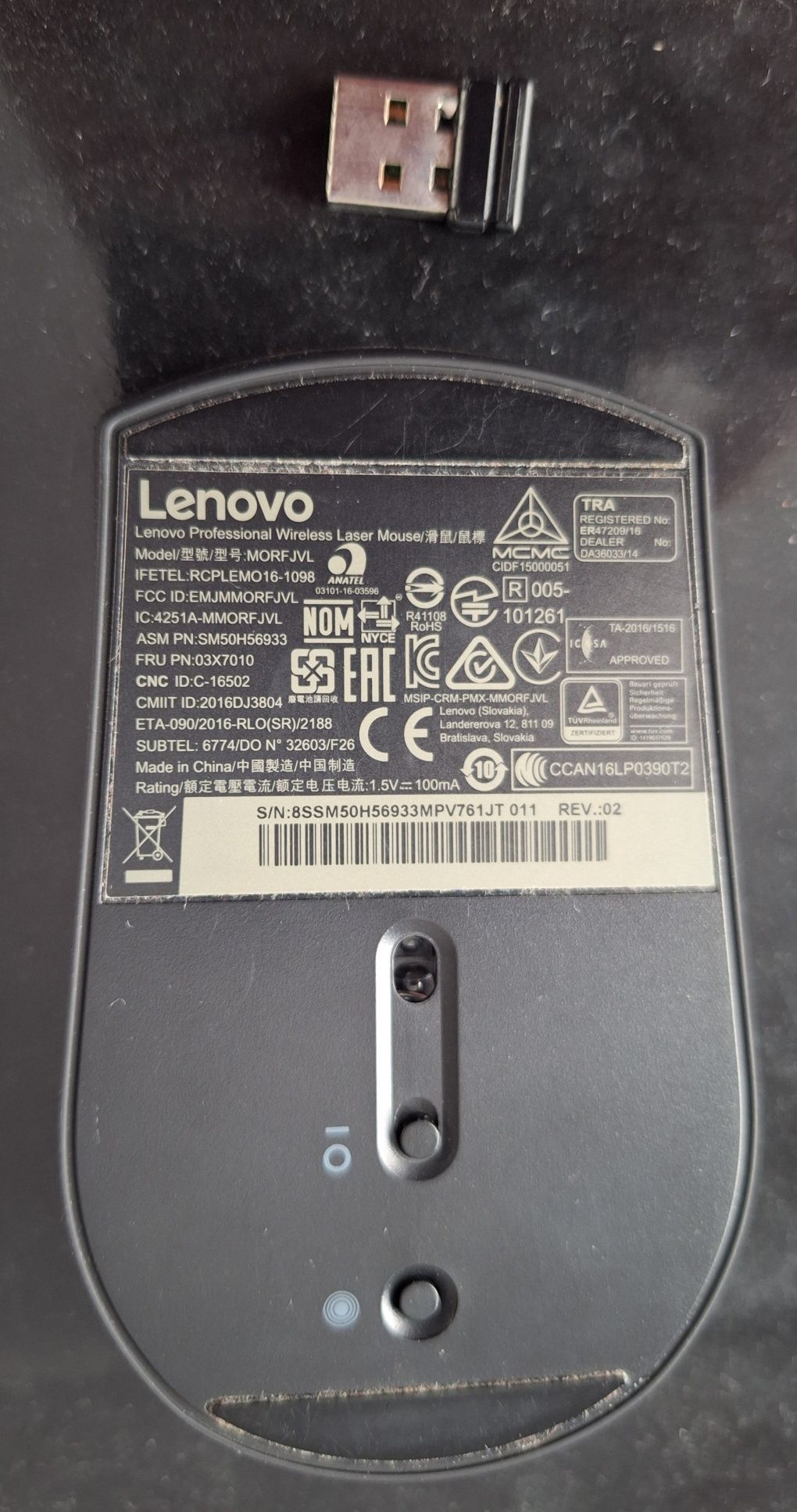 Mouse laser Lenovo wireless morf jvl SM50H56933