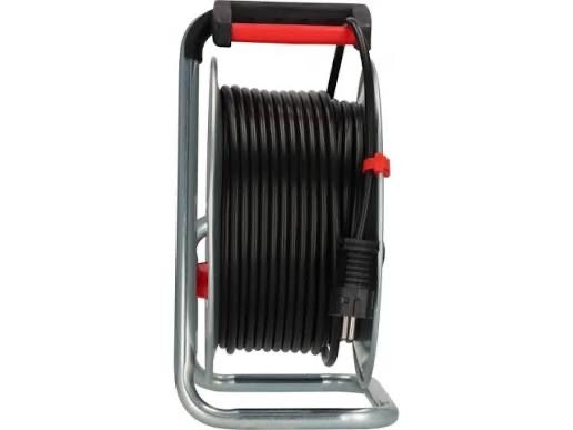 KraftRoyal Макара за кабел 3х2.5 мм, поцинкована стомана, 4 гнезда