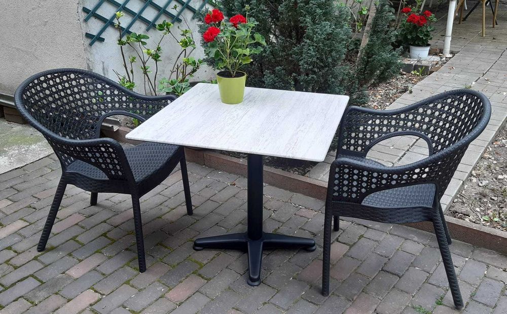 Scaun pentru terasa model Iris (culoare gri sau alb)