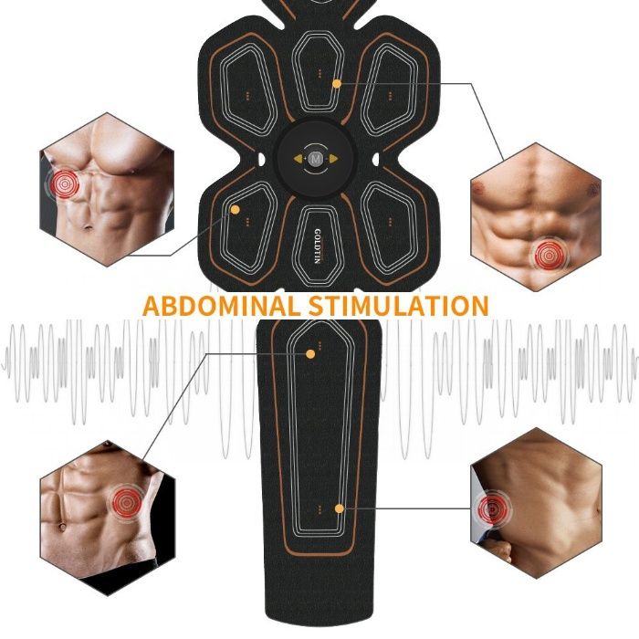 Toner muschi abdominali abdomen, tonifiere, Waitiee EMS stimulator