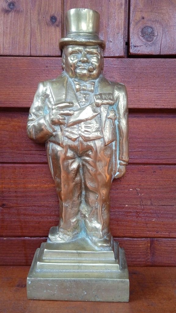 Statueta alama 7 kg, Winston Churchill, opritor usa, decor semineu