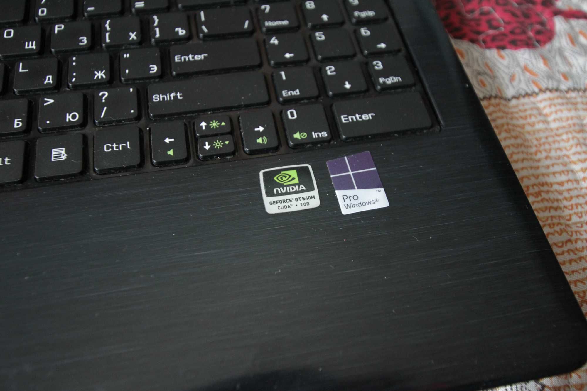 MSI 15,6". Intel Core i7 2670QM SSD 512 gb, DDR 8GB, Video GF GT 540M
