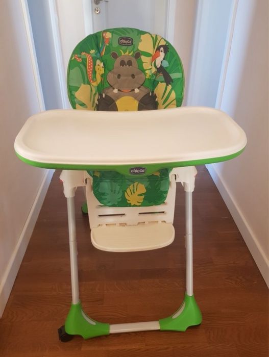 Scaun de masa Chicco Polly Easy Jungle