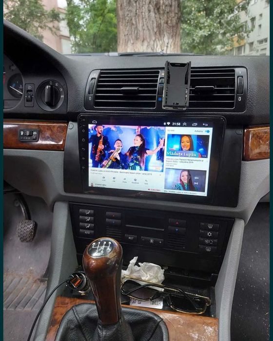 Navigatie Android BMW e46 e39 X5 Waze YouTube WiFi GPS USB