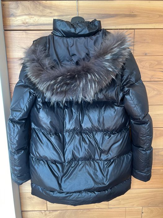 Черно пухено яке с гъши пух L’arcangelo