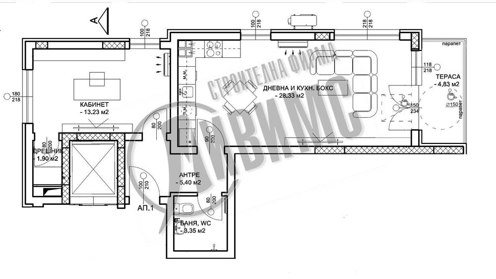 Продава се Двустаен апартамент в Пловдив, Въстанически - 90 кв.м за 1453 €/кв.м - Снимка #3
