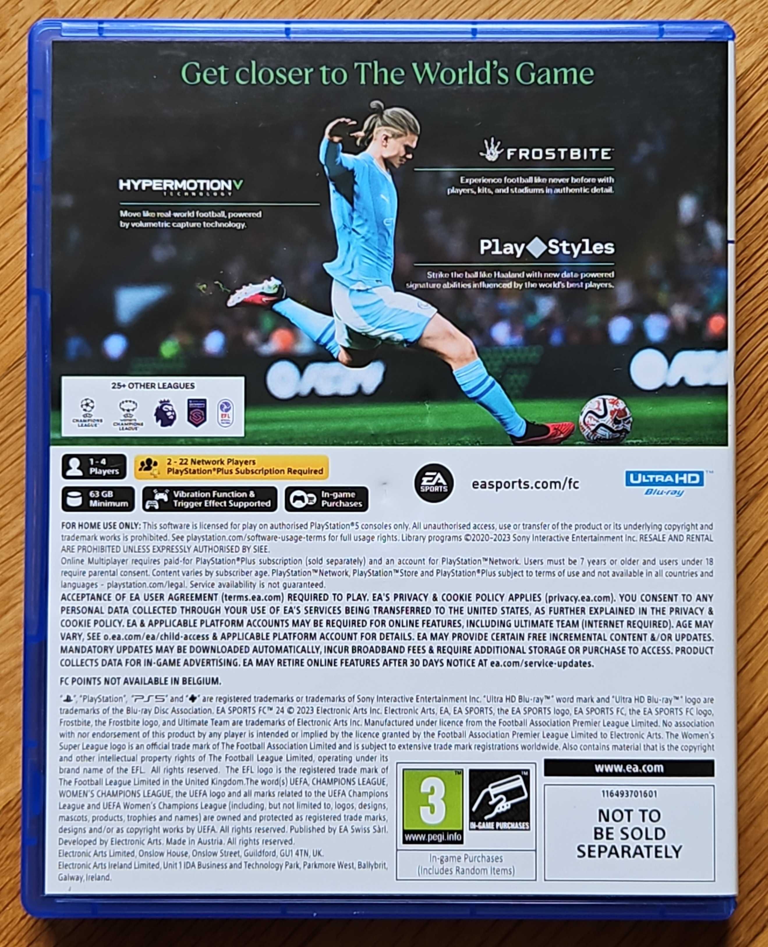 FC24 PS5 Playstation 5 FIFA 2024 FC 24 Плейстейшън диск игра футбол