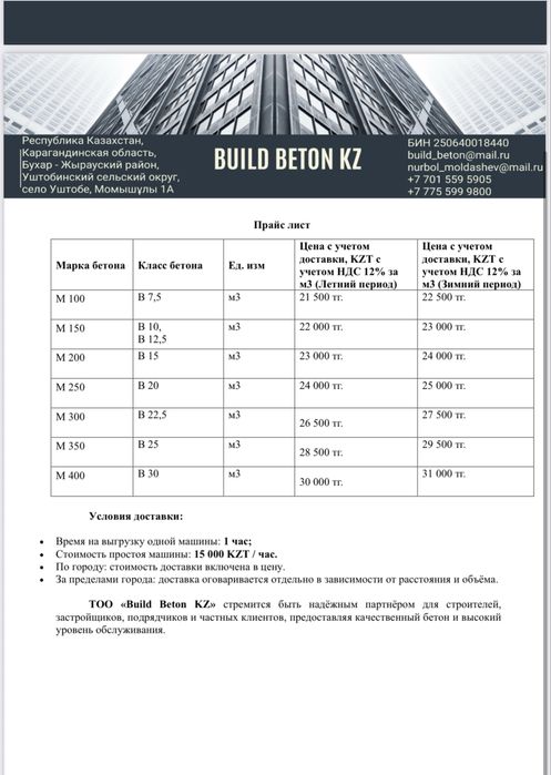 Бетон для строительных объектов любого масштаба