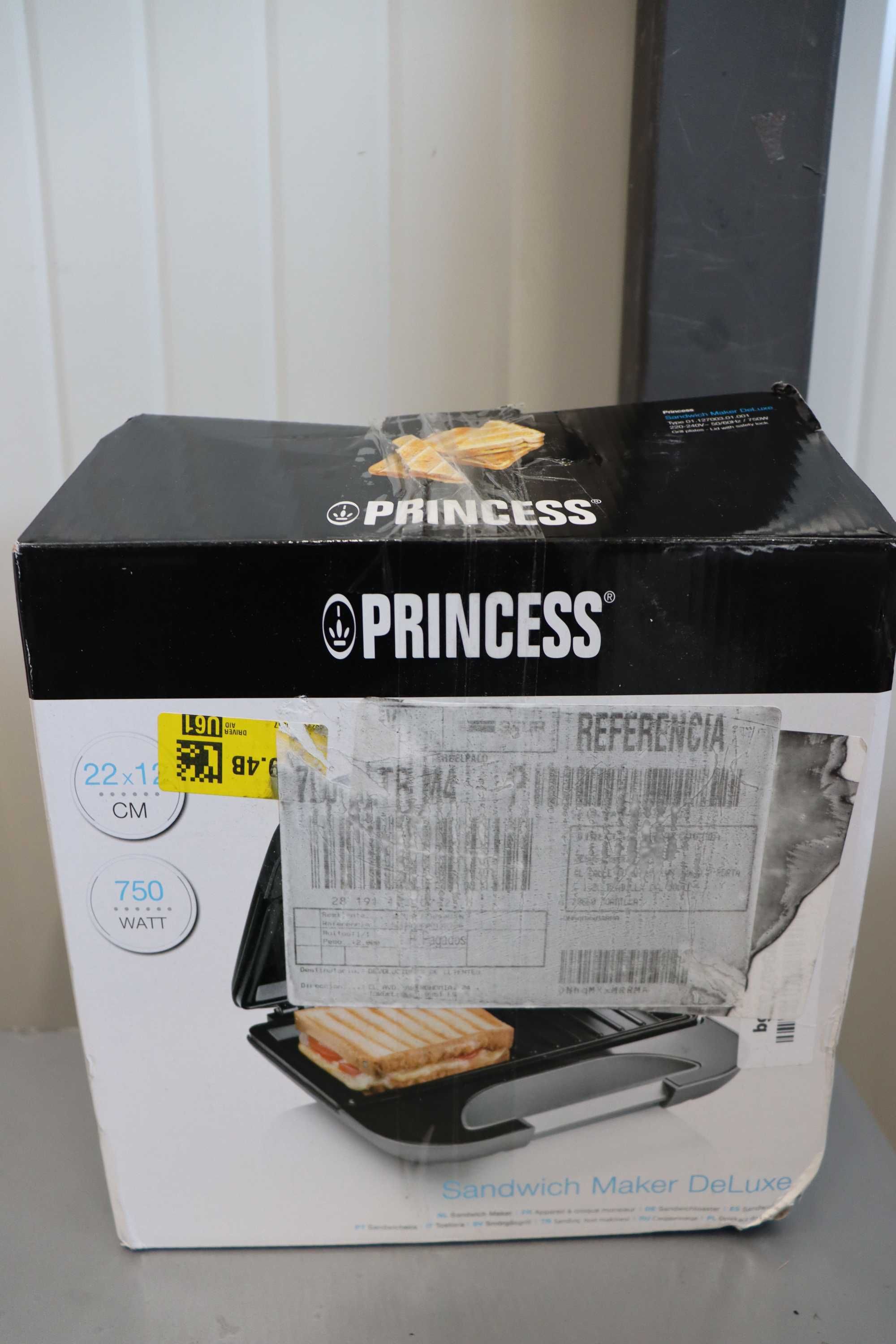 Грил тостер Princess DeLuxe  22 x 12 см, 750W Сандвич грил