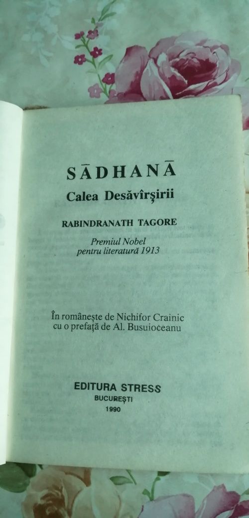 Carte sadhana de Rabindranath Tagore