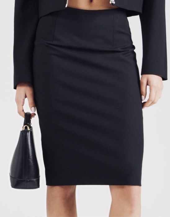 Нова дънкова пола Зара  Нова дамска пола солей