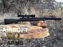 Pusca Airsoft 5,5jouli Sniper/Vanatoare cu LUNETA Metal=>ARC!