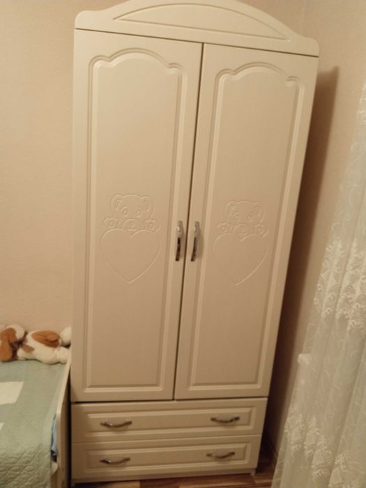 Мебель детская кровать шкаф манеж