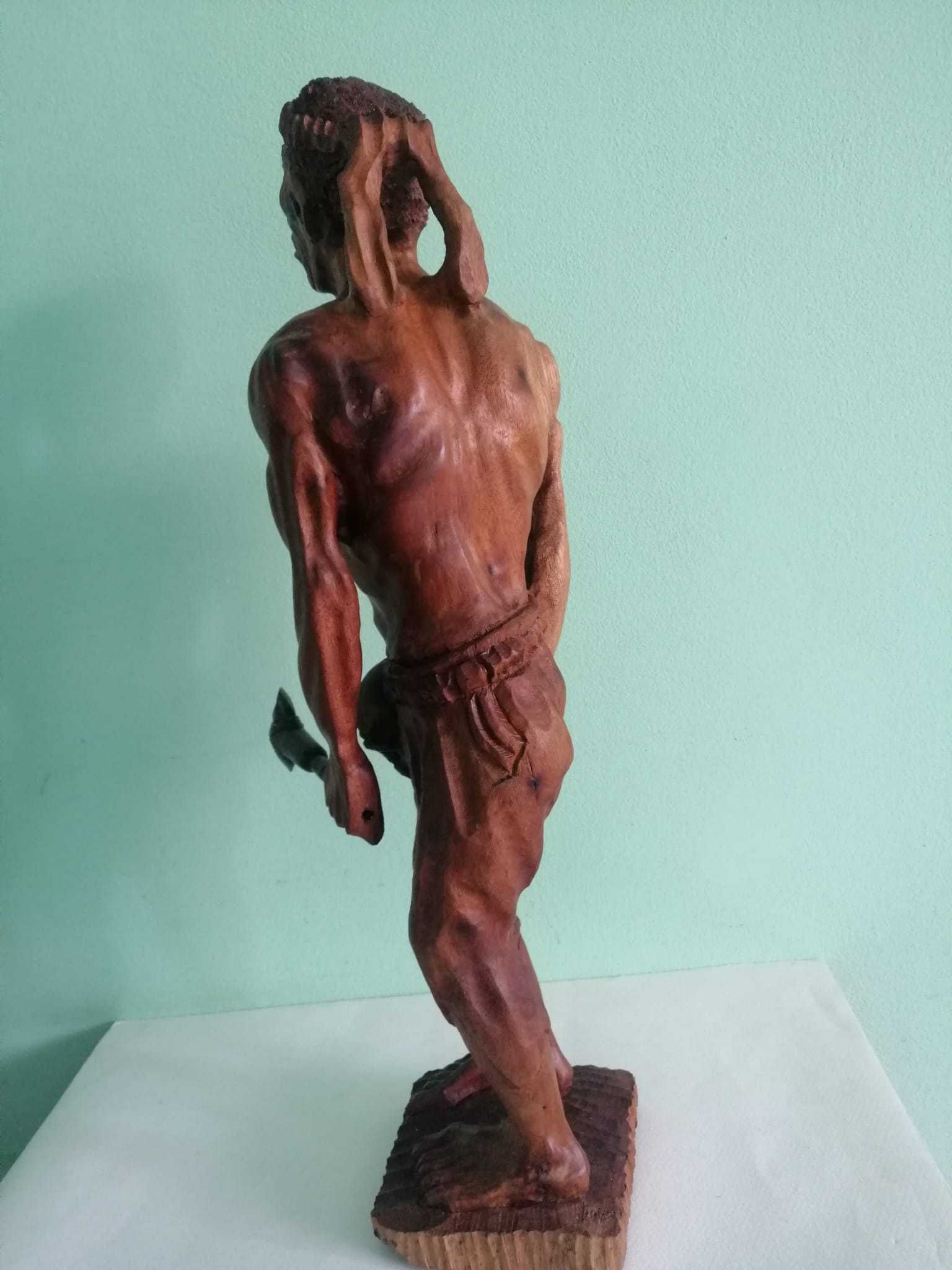 Statueta vintage Omul de Neanderthal