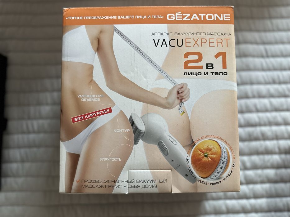 Аппарат вакуумного массажа Gezatone VACU Expert 2 в 1 — лицо и тело