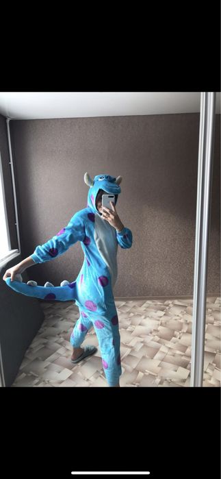 домашняя одежда кигуруми монстр велюр