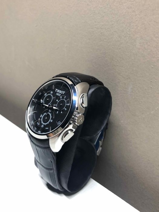 Tissot Couturier Chronograph, Ceas Tissot Couturier Piele Neagra