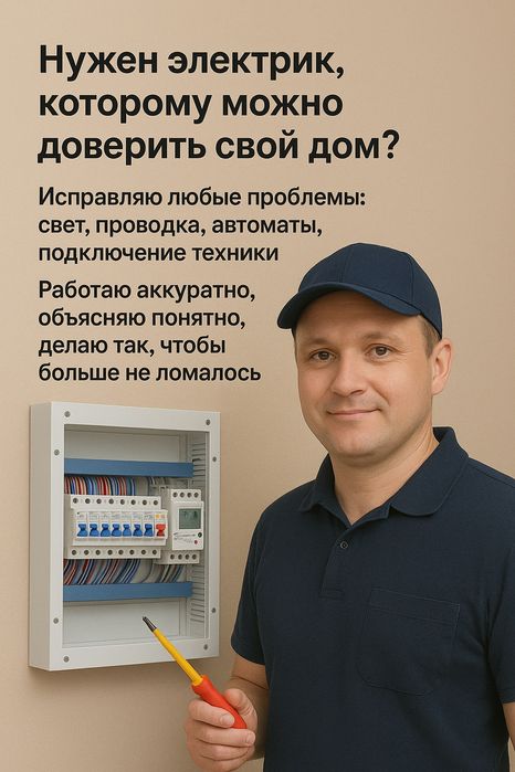 Электрик. Тепловизионное обследование, ремонт, монтаж и диагностика