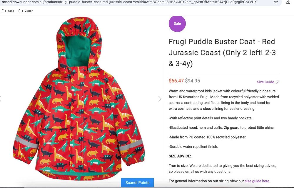 Jachetă impermeabilă copii FRUGI 92-98