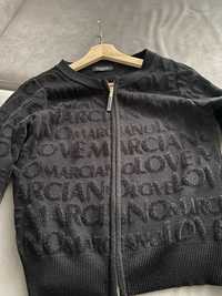 Jacheta bomber embosata din tricot Marciano by Guess