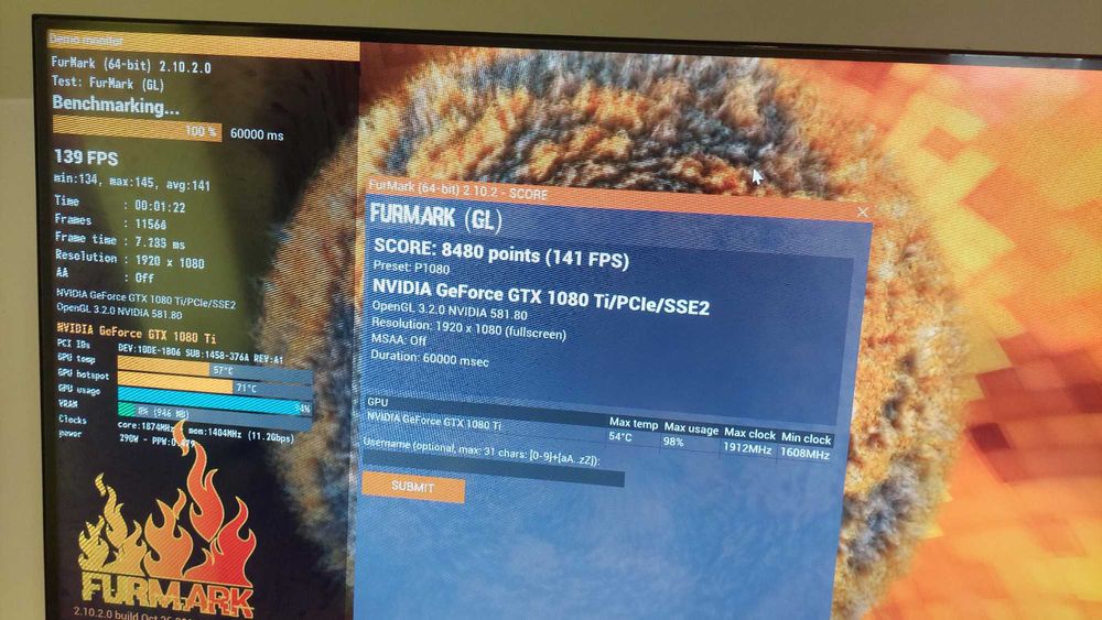 Calculator gaming Intel I7 12700KF GTX 1080 TI