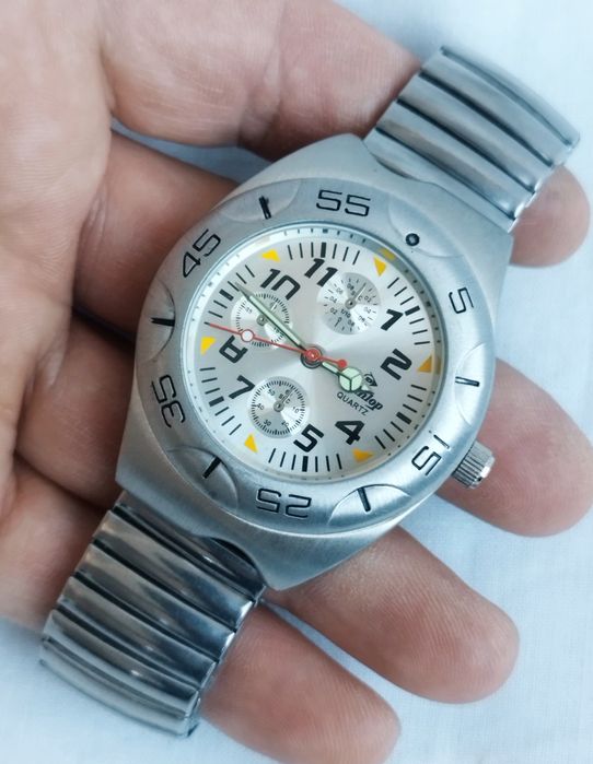 Ceas bărbătesc Dunlop cu quartz, din otel inoxidabil.