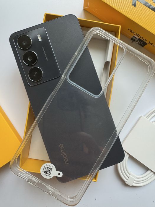 Мобилен телефон Realme 14x, 6 GB RAM, 128 GB, 5G, въглеродно черно