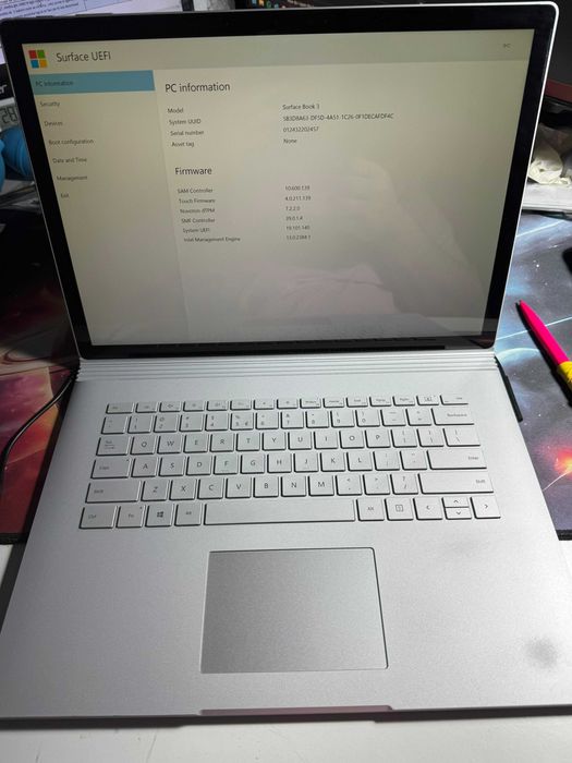 Microsoft Surface book 3