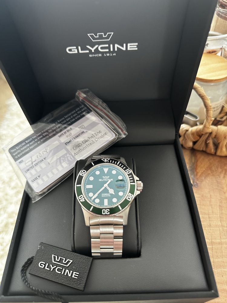 Vand Ceas Glycine Combat Sub Verde