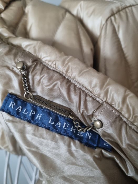 Дамско яке Ralph Lauren размер М бежово-златист цвят пълнеж  гъши пух