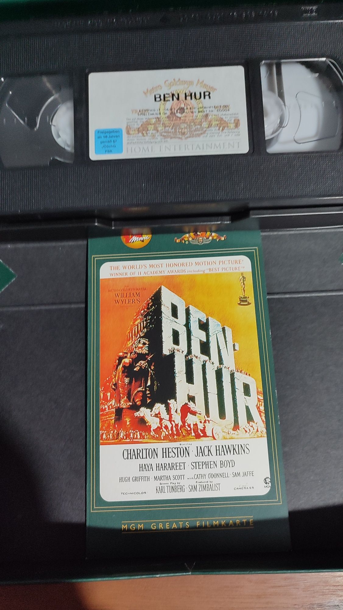 BEN HUR film pe casetă video VHS în limba germană.