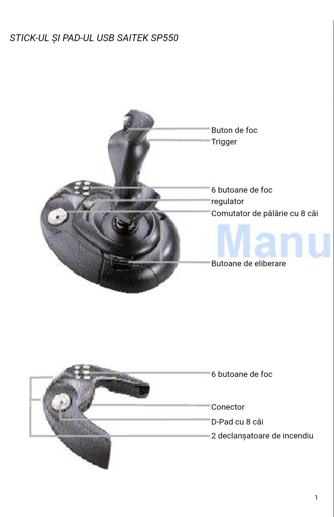 Joystick Saitek SP 550