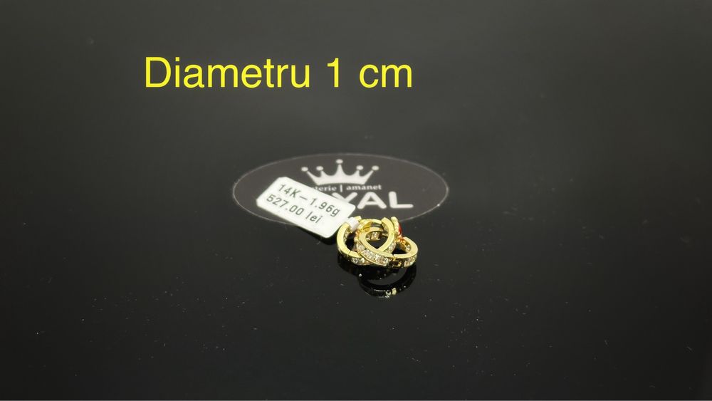 Bijuteria ROYAL : Cercei AUR 14K / 1.96 GR