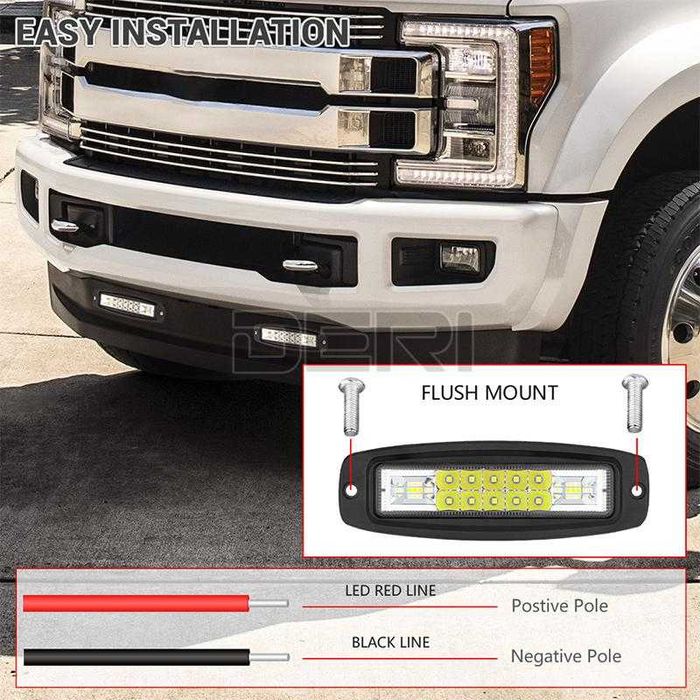 Диоден Халоген за вграждане LED 48W 12/24V-YF306