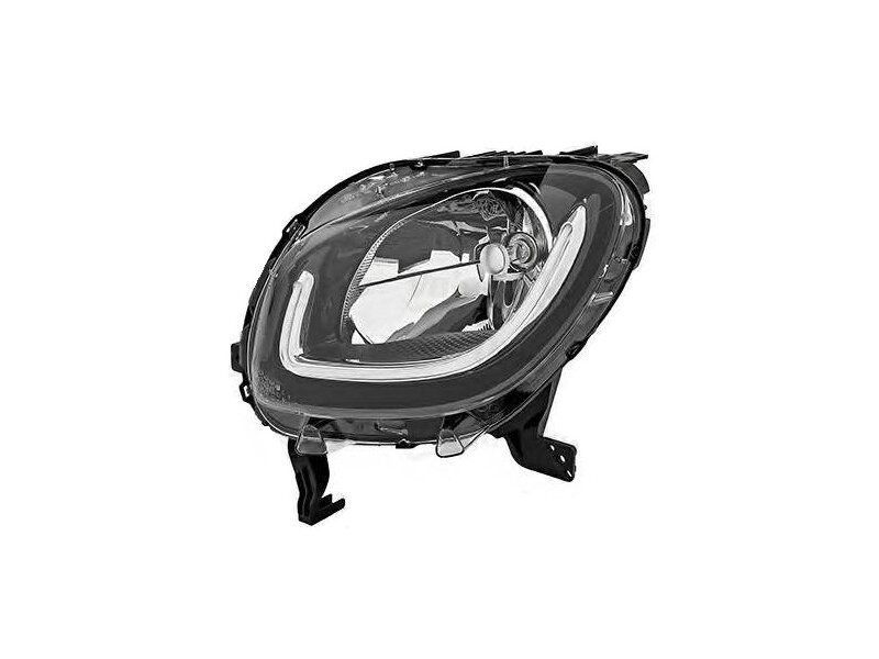 Far Smart Fortwo (W453), 11.2014-; Forfour (W453), 11.2014-, fata, stanga/dreapta, cu LED daytime running light; H4; electric; fara motoras;