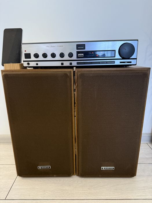Sistem Vintage Amplificator Fisher CA-520 si boxe Sanyo