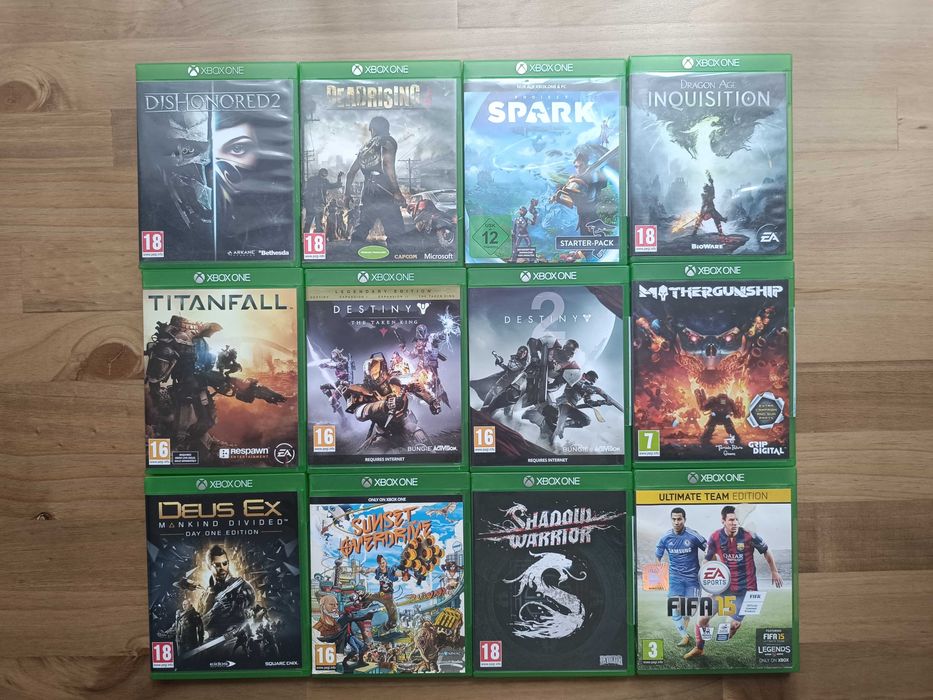 Xbox One FIFA Destiny Spark Sunset Overdrive Deus Ex Titanfall Shadow