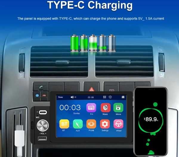 dvd auto usb bt touchscreen ecran 5 in