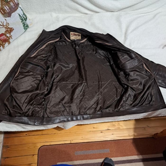 Кожено яке от естествена телешка кожа на марка КОРОНА