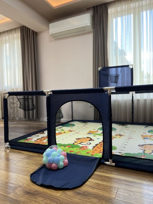 Големи нови кошари + килимчета/ПОДАРЪК 30бр. топки