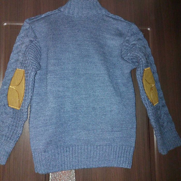 Pulover gros cu fermoar