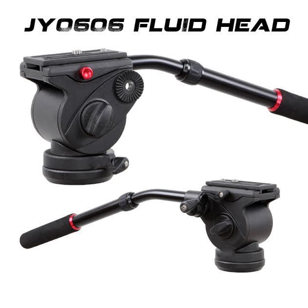 JY0606H Fluid Drag Video Tripod Head Flat Base ( 6Kg ),patina Manfotto