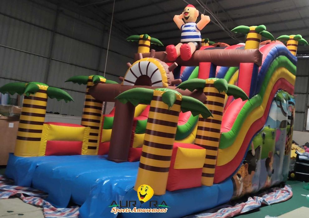 Гигантски надуваем батут с парзалка – Джунгла  Пирати НЕ Разопакован