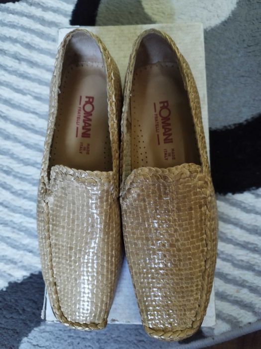 Mocasini din piele pentru femei