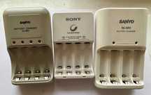 Încărcătoare Sony si Sanyo pentru acumulatori AAA și AA (R3 și R6)