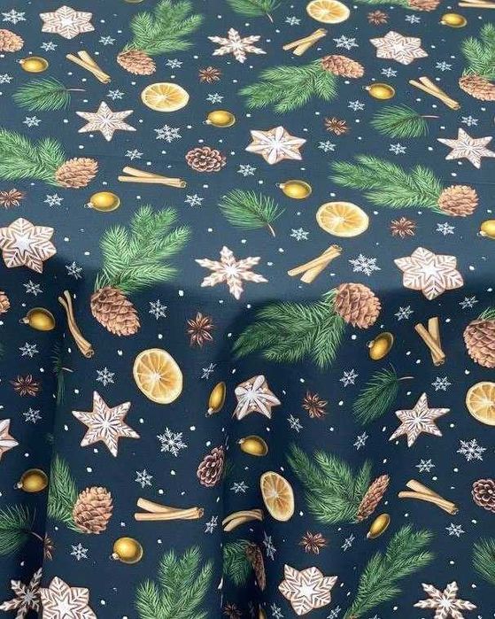 Новогодние скатерти из Турецкой водоотталкивающей ткани  Дак.